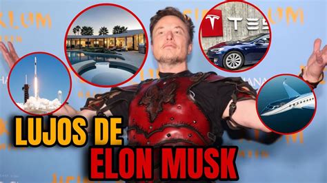 Los 6 LUJOS Que Solo Tiene ELON MUSK RELOJES DE LUJO COCHES DE