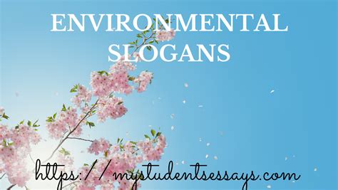 Environmental Posters And Slogans