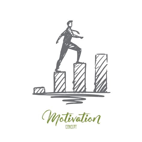 Premium Vector Motivation Illustration In Hand Drawn
