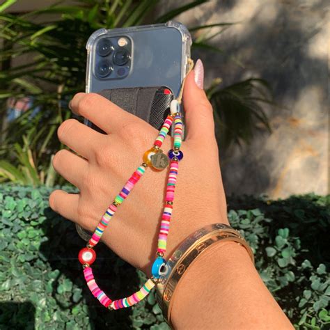 Beaded Phone Charm Peace Keebos