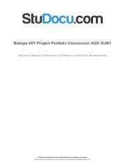 Bsbops 601 Project Portfolio Ctixxxxxxxx Ass Sub1 Pdf LOMoARcPSD