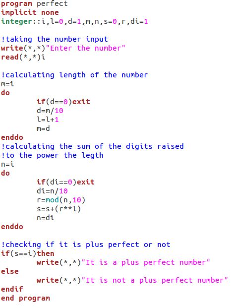 What Is A Plus Perfect Number And How To Calculate It In Fortran 90