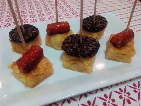 Pincho De Tortilla Con Morcilla Y Chistorra La Cocina De Pedro Y Yolanda