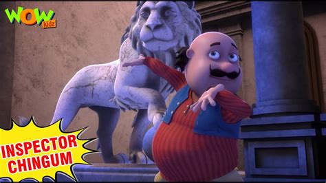 Motu Patlu को Lion से है Threat Motu Patlu New Cartoon Inspector Chingum Spot Youtube