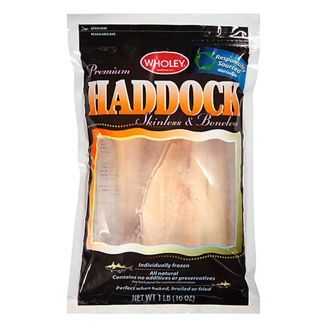 Wholey Premium Skinless Boneless Haddock Lb Frozen Seafood