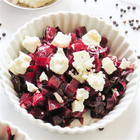 Rote R Ben Radicchio Salat Mit Schafk Se Genussfreudig