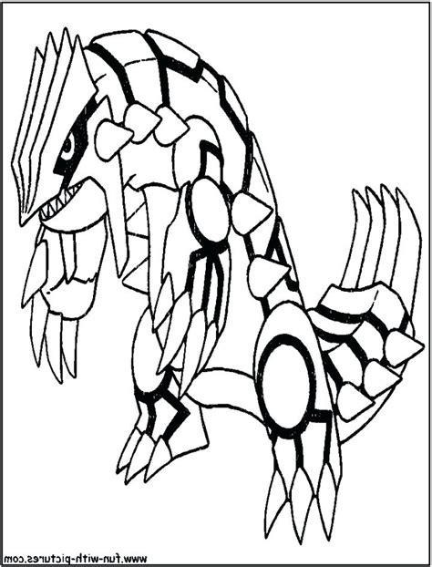 Primal Groudon Coloring Page At Getcolorings Free Printable The