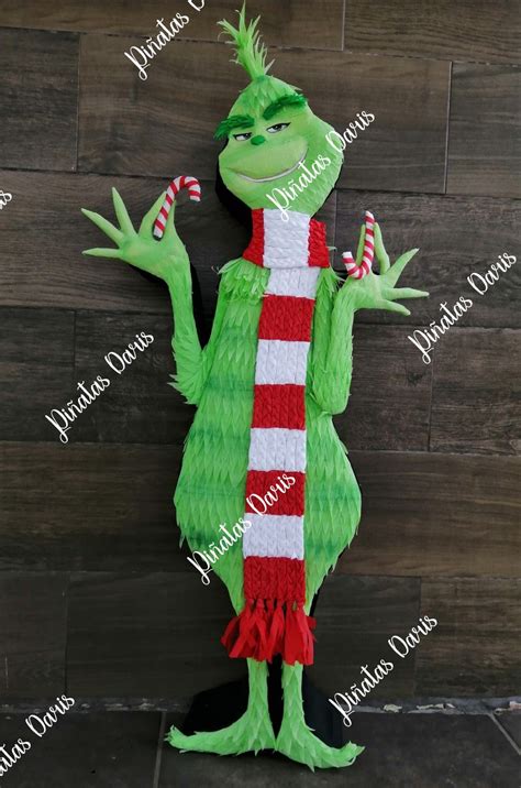 Piñata El Grinch Piñatas Navidad Manualidades Navideñas Piñatas