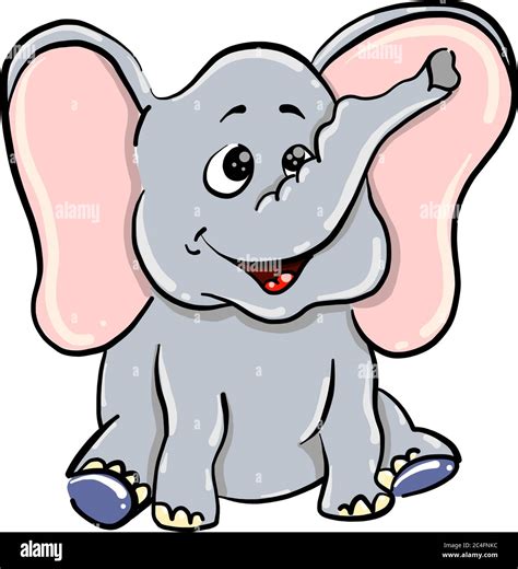 Cartoon Big Elephant Ears