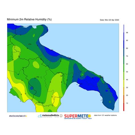 Mappe Rete Stazioni Meteo Basilicata MeteoNetwork