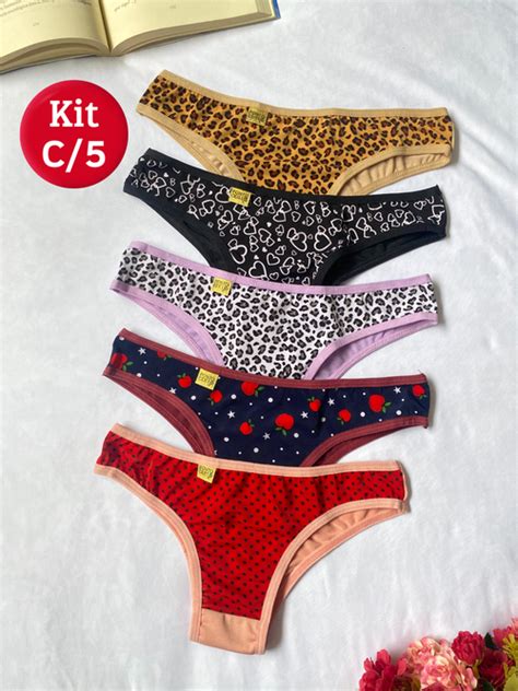 Comprar Kit Calcinha C 5 Unidades Conforto Ponto Certo Lingerie A Partir De R 17 55 Ponto