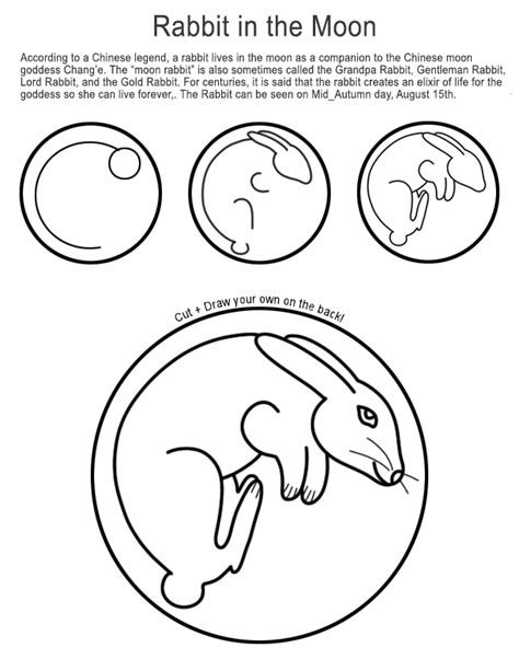 Make a Moon Rabbit Handout | Art Sphere Inc.