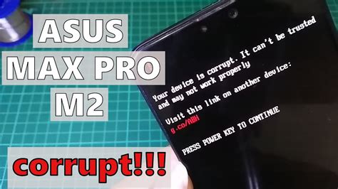 Memperbaiki Asus Max Pro M2 Corrupt Your Devices Is Corrupt Youtube