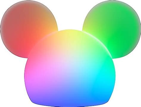 Disney Mickey Mouse Luz Blanda Que Cambia De Color Luz Nocturna Para