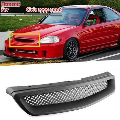 Matte Balck Front Motorhaube Mesh Grille Sto Stange Racing Grille F R