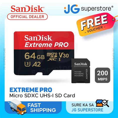 Sandisk Extreme Pro Micro Sd Card Gb Uhs I Sdxc Class Mb S With