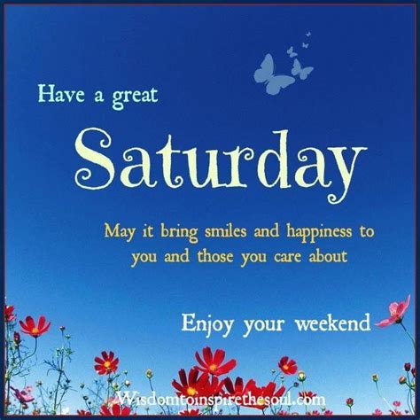 Have A Great Saturday Quotes