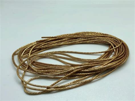 ZigZag French Bullion Wire In Antique Gold Color For Hand Embroidery