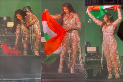 Fifa World Cup 2022 Nora Fatehi Waves Indian Flag Sets Stage On Fire