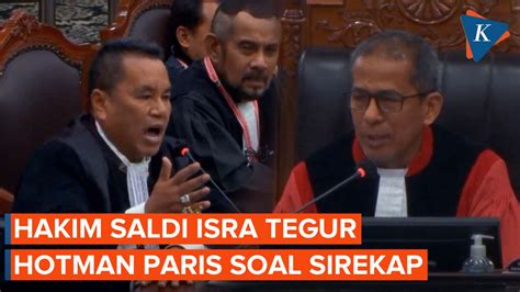 Momen Hakim Saldi Sanggah Hotman Soal Anggap Saksi Bahas Sirekap Tidak