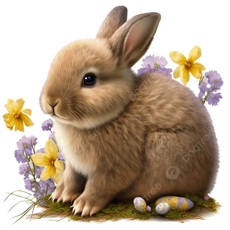 Brown Easter Rabbit Rabbit Easter Brown Png Transparent Clipart