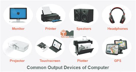 Output Devices of Computer: Definition & Examples - TutorialsMate