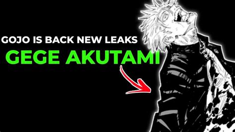 Gojo Is Back 🔥 Jujutsu Kaisen New Leaks Gege Akutami Comments This