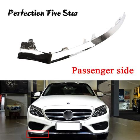 Right Front Bumper Lower Chrome Molding Trim For Mercedes