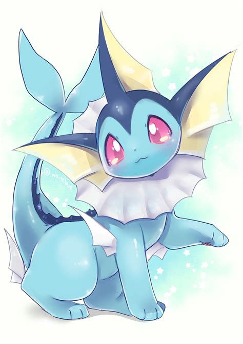 Vaporeon By Whitelate Cute Pokemon Wallpaper Pokemon Eeveelutions Cute Pokemon Pictures