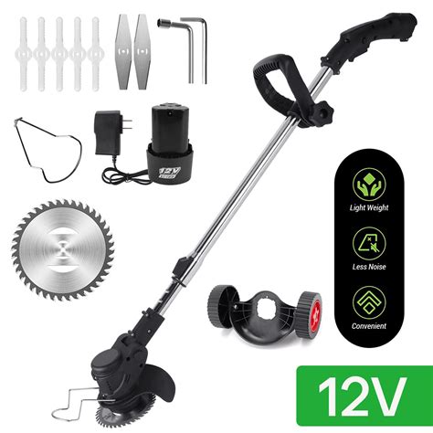 Lelinta Electric Weed Eater W Wheels Grass Trimmer Cordless Electric Weed Eaters And Weed