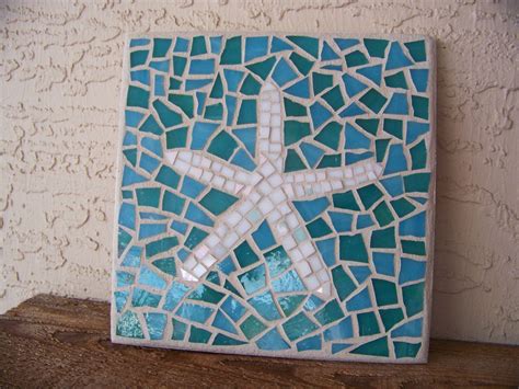 Sale Starfish Wall Decor Starfish Wall Art Stained Glass Mosaic Art