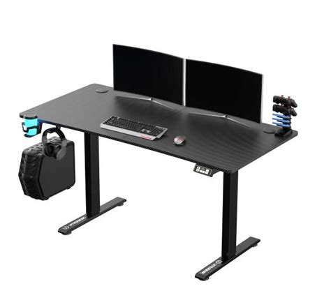 Biurko Gamingowe Ultradesk Level V Cm Czarne Regulowane