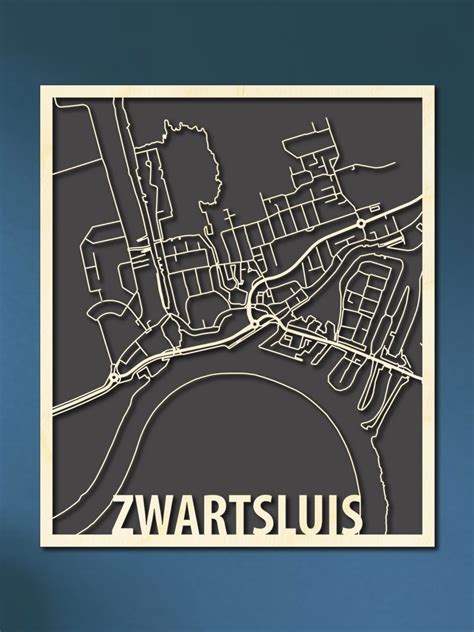 Citymap Zwartsluis Kopen Hout Kado Nl