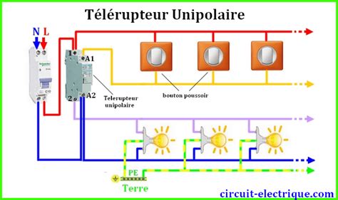 Branchement Telerupteur Legrand Schneider Hager Circuit Electrique