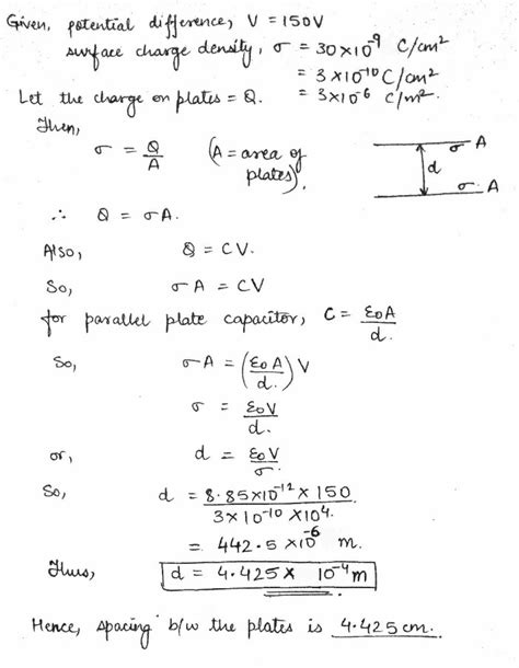 Calculating CapacitanceWhen A Potential Difference Of 150 V Is Applied