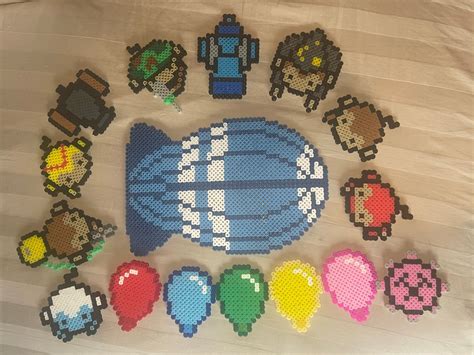 Bloons Tower Defense Perler Bead Art Towers Etsy Uk