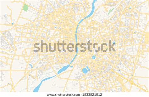 Printable Street Map Ahmedabad State Gujarat Stock Vector (Royalty Free) 1533521012 | Shutterstock