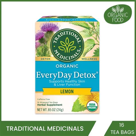 Traditional Medicinals Organic EveryDay Detox Lemon Supports Healthy