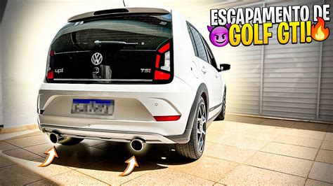 Coloquei Escapamento De Golf Gti No Up Tsi Youtube