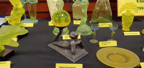 Pictures From The Member Displays At 2021 Vaseline Glass Collectors Convention Vgci R