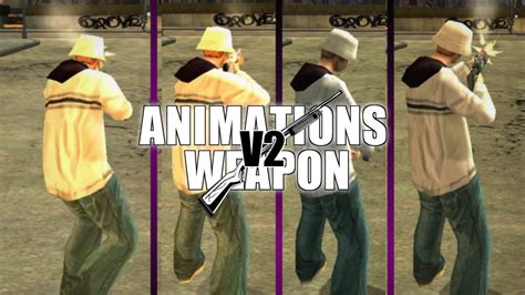 ANIMATIONS WEAPON MOD V2 GTA SA ANDROID YouTube