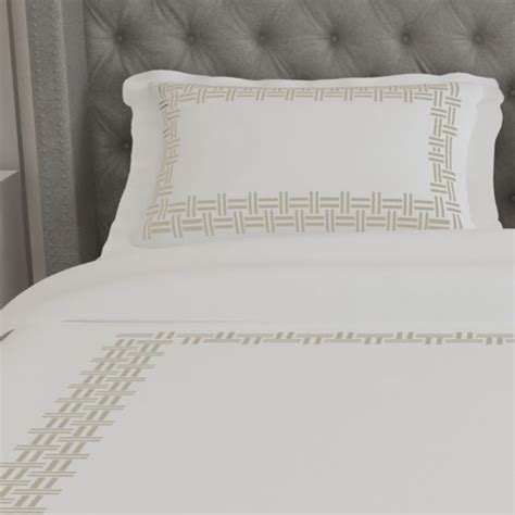 Whisper Soft 500 Thread Count Champagne Embroidered Egyptian Cotton