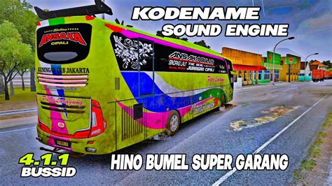 KODENAME SOUND ENGINE HINO BUMEL STD BUSSID KODENAME 4 1 1 NO PW YouTube