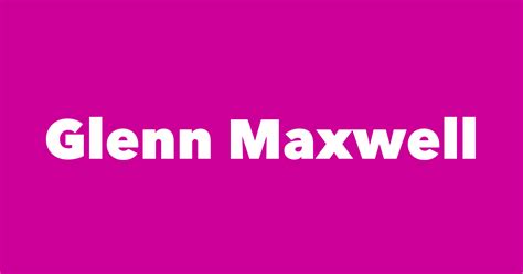 Glenn Maxwell - Spouse, Children, Birthday & More