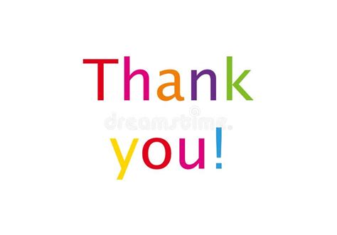 A Big Thank You Message Stock Vector Illustration Of Rainbow 203603603