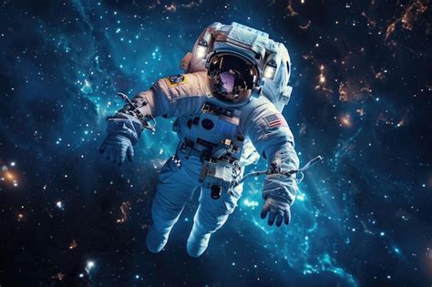 Premium Photo Astronaut Spacewalk In Deep Space Among Galaxies