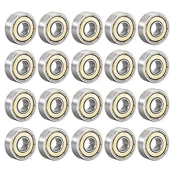 Uxcell Zz Deep Groove Ball Bearing Double Shield Z Mm X