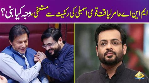 Pti Mna Aamir Liaquat Hussain Qaumi Assembly Ruknyat Se Mustafi Wajah