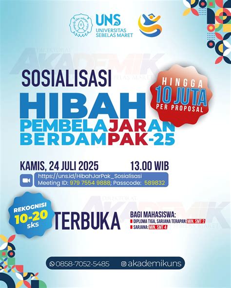 Akademik | [SOSIALISASI PROGRAM HIBAH PEMBELAJARAN BERDAMPAK 2025] Halo ...