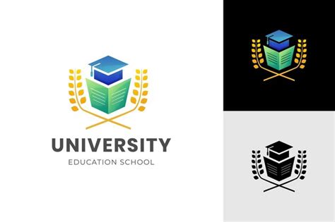 Premium Vector | Education academy logo vector illustration with book ...